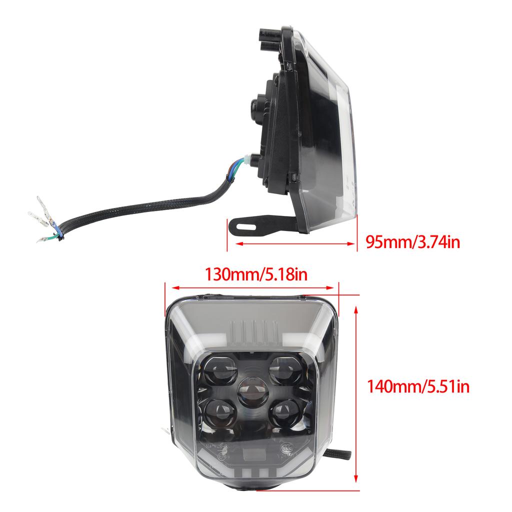 Motocross LED Headlight For Husqvarna TE FC FE TC 125 300i 250 300 450 701 Motorcycle Dirt Bike Headlamp Accessories Enduro