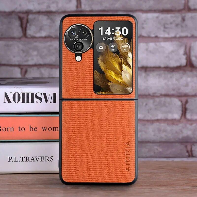 Pouzdro pro Oppo Find X6 X5 X3 Pro N N3 N2 Luxusní textilní kožené měkké pevné flipové pouzdro pro Oppo Find N3