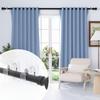 Adhesive Curtain Rod Bracket with Spring Clip Hook, for Bathroom Dorm Kitchen