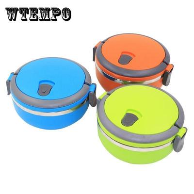 Thermal Insulated Lunch Box Picnic Storage Mess Tin Food Picnic Container Stainless Steel Single-layer