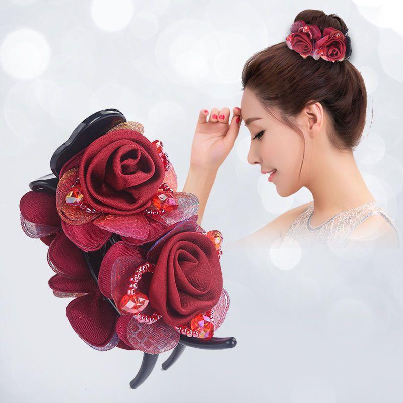 High-end Hårnål Hodeplagg Kvinners Høy Hestehale Klemme Bakhodet Hårklemme Temperament Hårnål