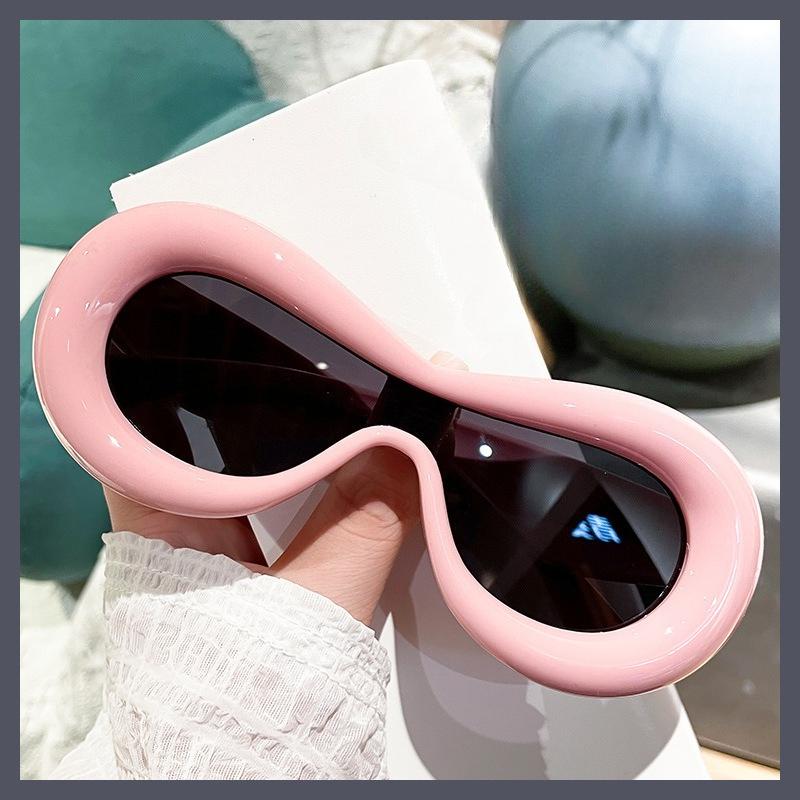 Funny Oval Sunglasses New In Oval Sunglasses For Men Women Quirky Personality Sun Glasses Candy Color Goggle Sun Glasses