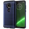 Funda de Fibra de Carbono de Lujo para moto g7 plus G7+ Funda Suave Protectora Completa para Moto G7 Plus Funda de Silicona a Prueba de Golpes