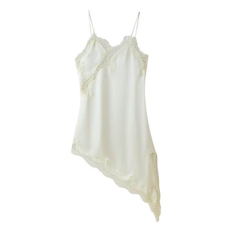 Trendy Sexy Lace Asymmetrical Dress for Women - European & American Style