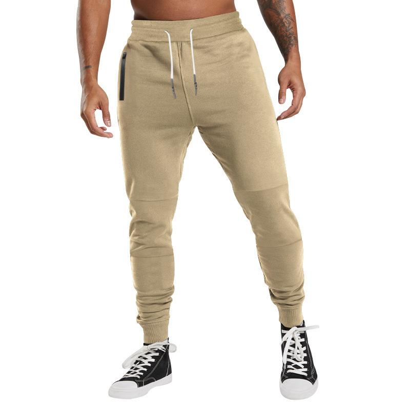 Men's drawstring casual trousers new sports trousers versatile breathable drawstring trousers