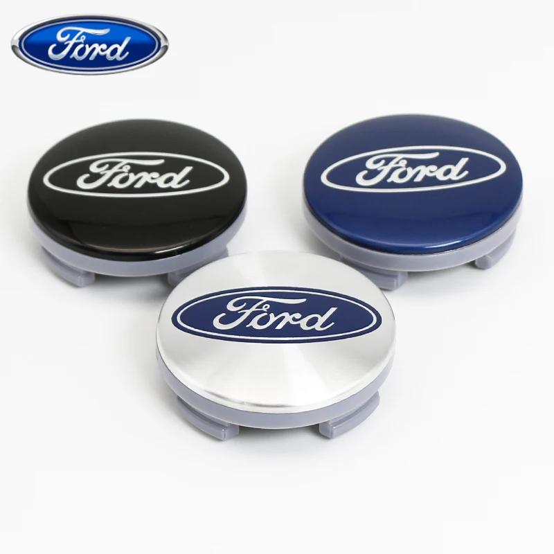 Car Sticker 2026 2025 Hot Ford 54mm Car Badge Original Wheel Center Cap Car Badge Wheel For Ford Focus MK2 Fiesta Mondeo Shelby colore blu luminoso