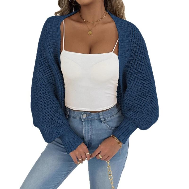 Women's Asymmetrical Shawl Knit Cardigan Open Front Loose Wrap Sweater Autumn Winter