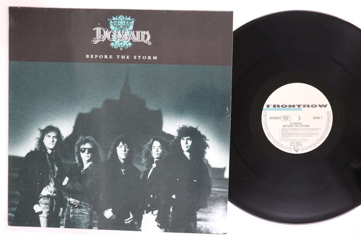 LP Record DOMAIN  Before The Storm 2462891KING500 FRONTROW 1989 Europe Rock Used