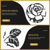 Schmiedeeisen Rose Wanddekorationen Haus für Zuhause Schwarz Retro Metall Blume Blumen