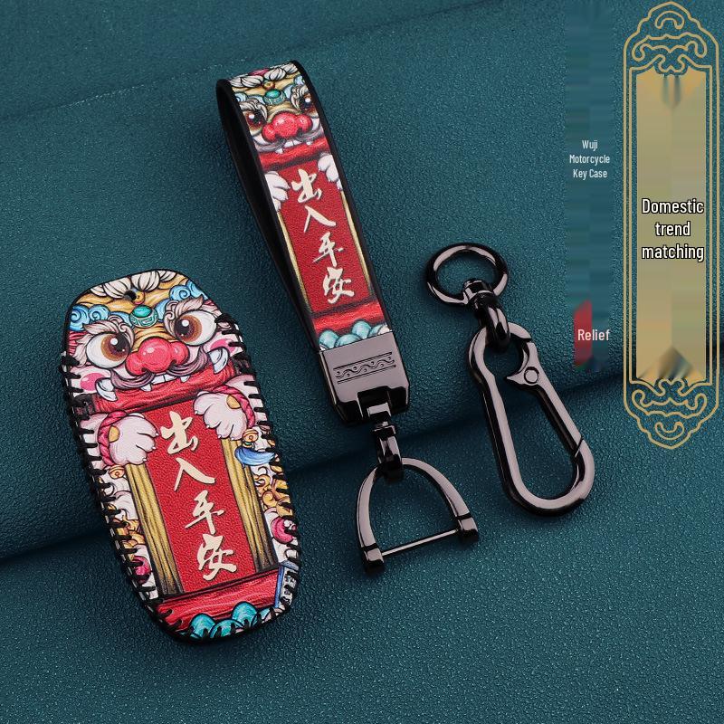 Wuji SR150GT Motorrad Schlüsselabdeckung - 2022 Fernbedienung Schutz Zubehör mit Schnalle