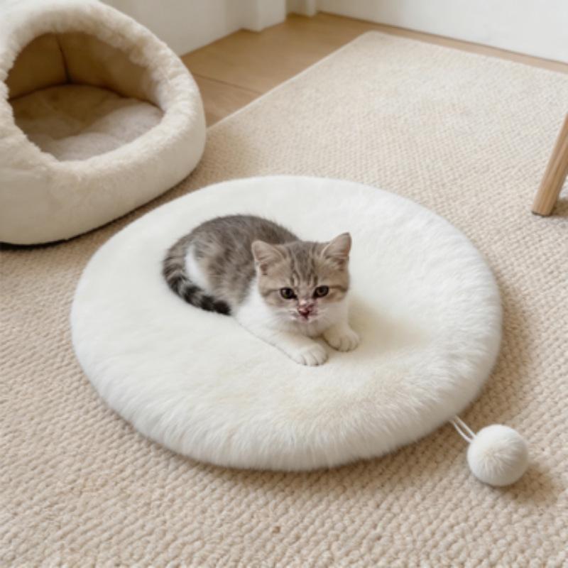 Thickened Round Cat & Dog Sleeping Mat and Blanket