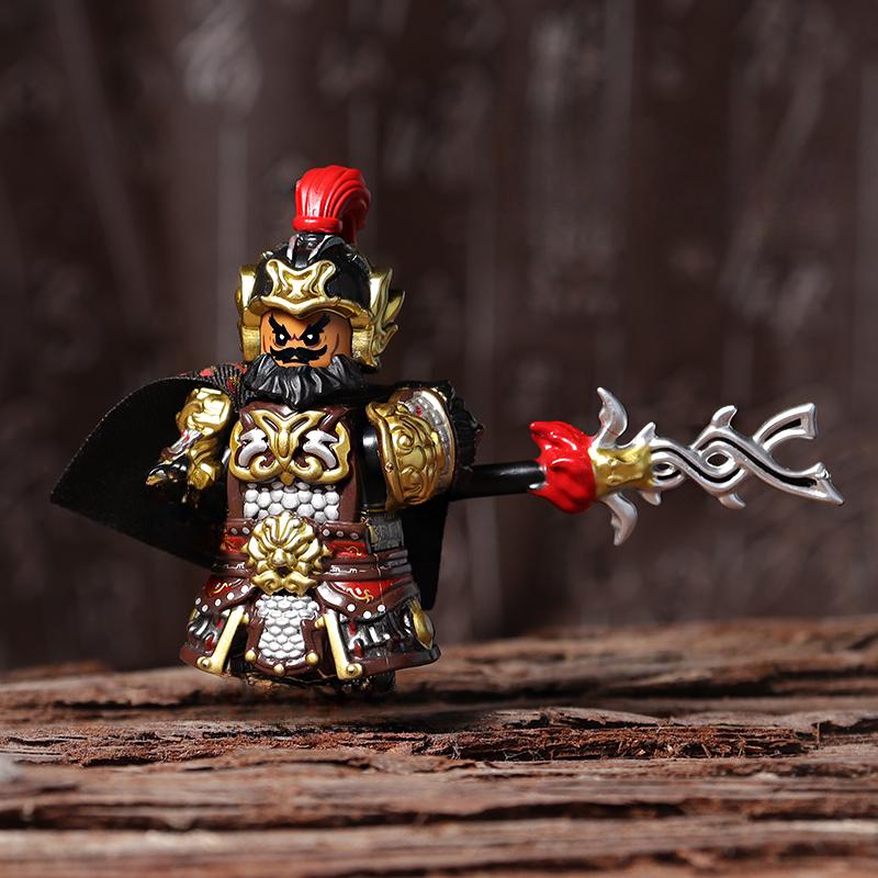 

MOC Три царства Древний Сунь Цюань Хуан Чжун Гуань Юй Чжан Фэй Версия в доспехах Солдатик Конструктор Человеческая кукла Игрушка NO BOX