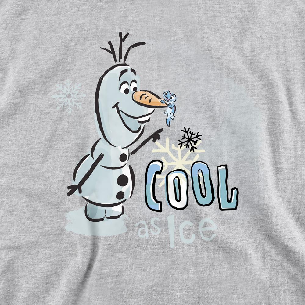 Frozen Childrens/Kids Cool As Ice Olaf & Bruni Heather Pullover Hoodie