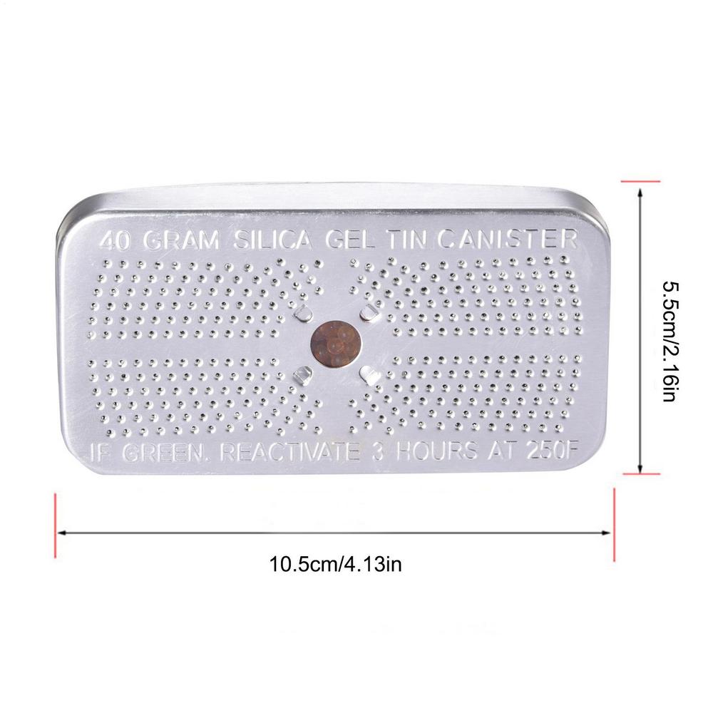 

Silica Gel Dehumidifier Desiccant Car Aluminum Box Desiccant Tank Moisture-proof Dehumidification Box Silica Gel Beads Reusable синий