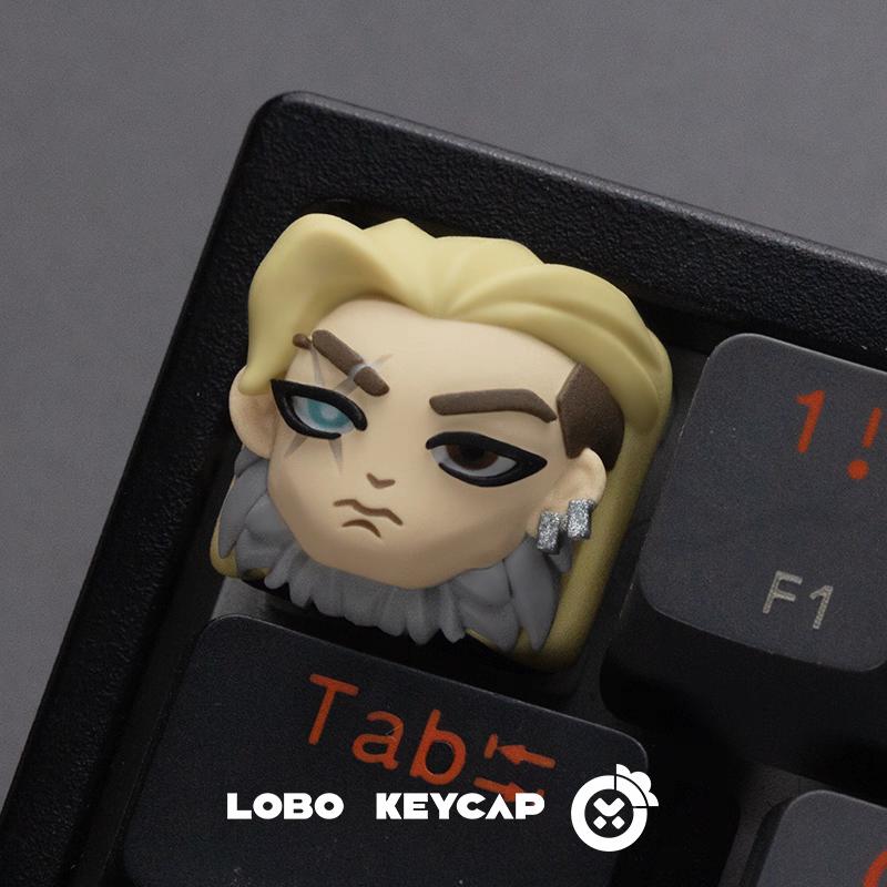 2025 VLRT Game Peripheral Products Q Version Cute Resin Keycap Esc Key Esports Room Decoration Festvial Toy Surprise Gifts
