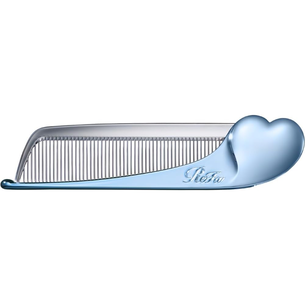 ReFa HEART COMB Aira Aqua Blue Hair Styling Tool