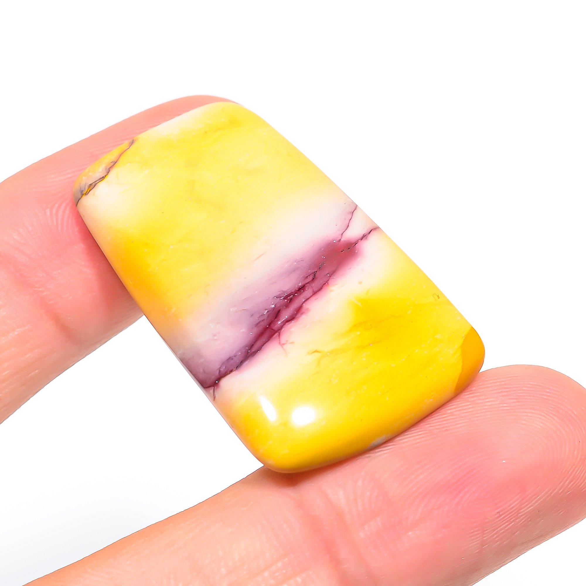 

Natural Mookaite 2.5x4cm Cabochon Fine Loose Gemstone 54.65Cts. W2B28 червоний
