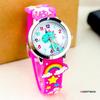Fashionable 3D Silicone Dinosaur Quartz Watch for Kids - Cute Cartoon Animal Design