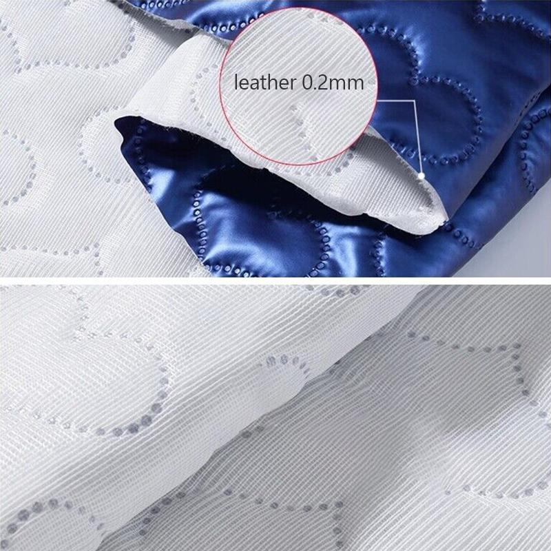 Thick Padded Quilted Faux Leather Heart Embossing Artificial PU Leather Fabric For Sewing Furniture Sofa Car Bag DIY Upholstery