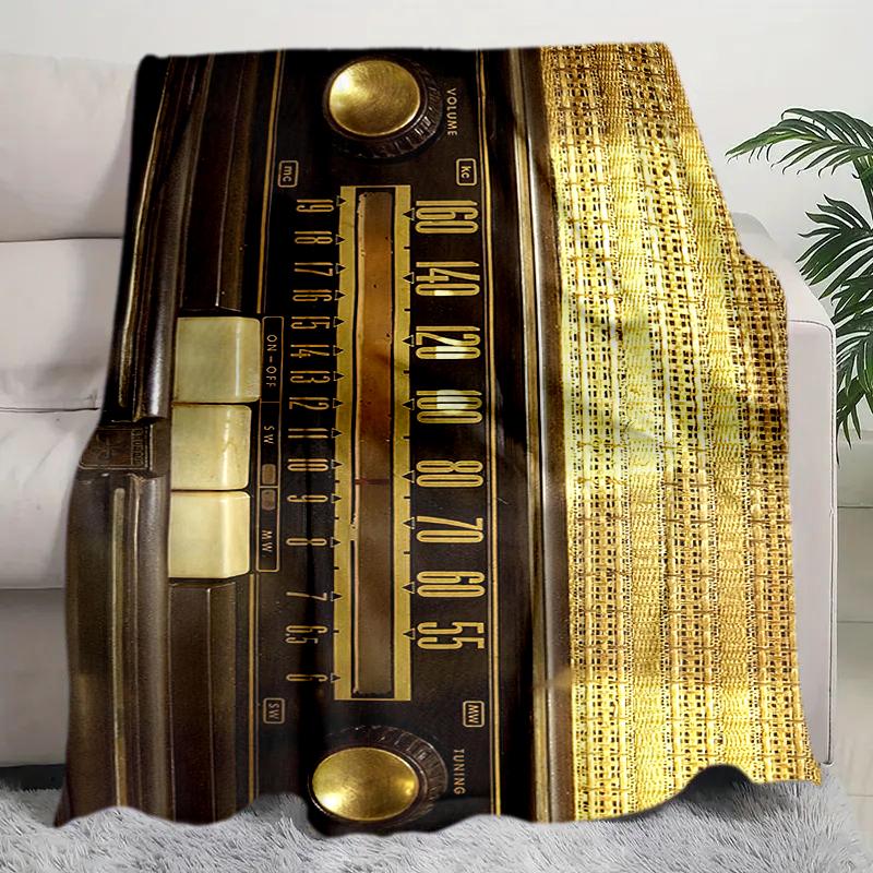 

1PC Musical elements printed blanket, all season lightweight home office outdoor nap multifunctional blanket A9 80cm x 120cm