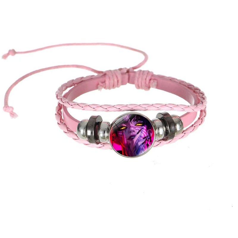 Das Hexenjäger-Team Armband, Zeitstein-Armband, Modisches Rosa-Schwarzes Armband