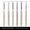 SHEDELLA Eyeliner Waterproof Long-Lasting Smudge-Free Eye Shadow Pen Student Novice Pink Purple Green 2 Pieces