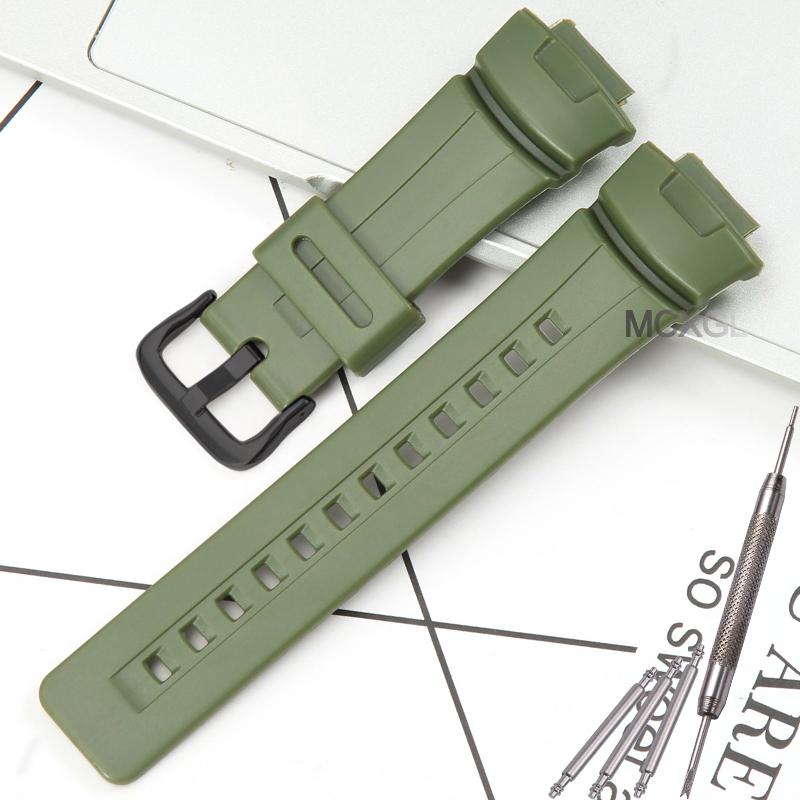 Herren Resin Uhrenarmband Kompatibel für Casio G-100 g101 200 GW-2310 2110 g2300 Damen Gummi Armband Uhrenzubehör