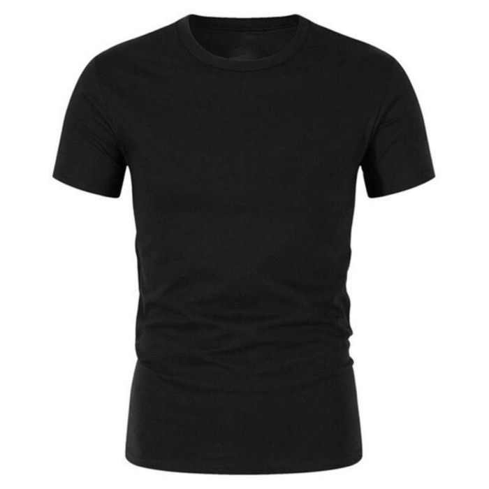 Tee shirt Homme JHK noir 100% Coton - - Noir