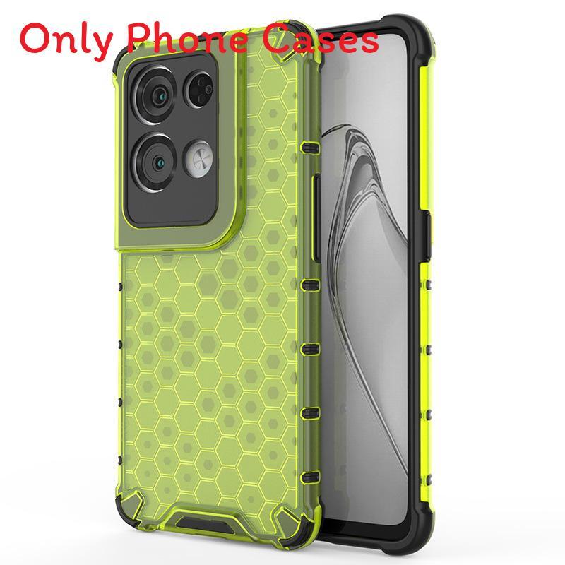 

Protective Case With Honeycomb Structure And Shockproof Material For Men And Women Green Reno 8 Pro
