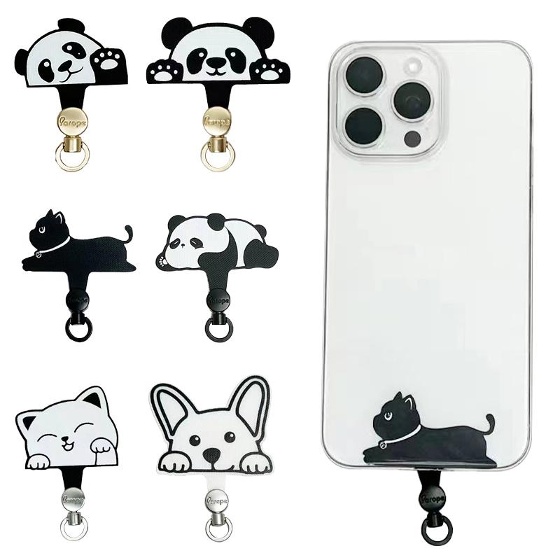 1PC Non-Woven Cartoon Lanyard Spacer 360 Degree Rotation Lanyard Clip Waterproof Multi-Style