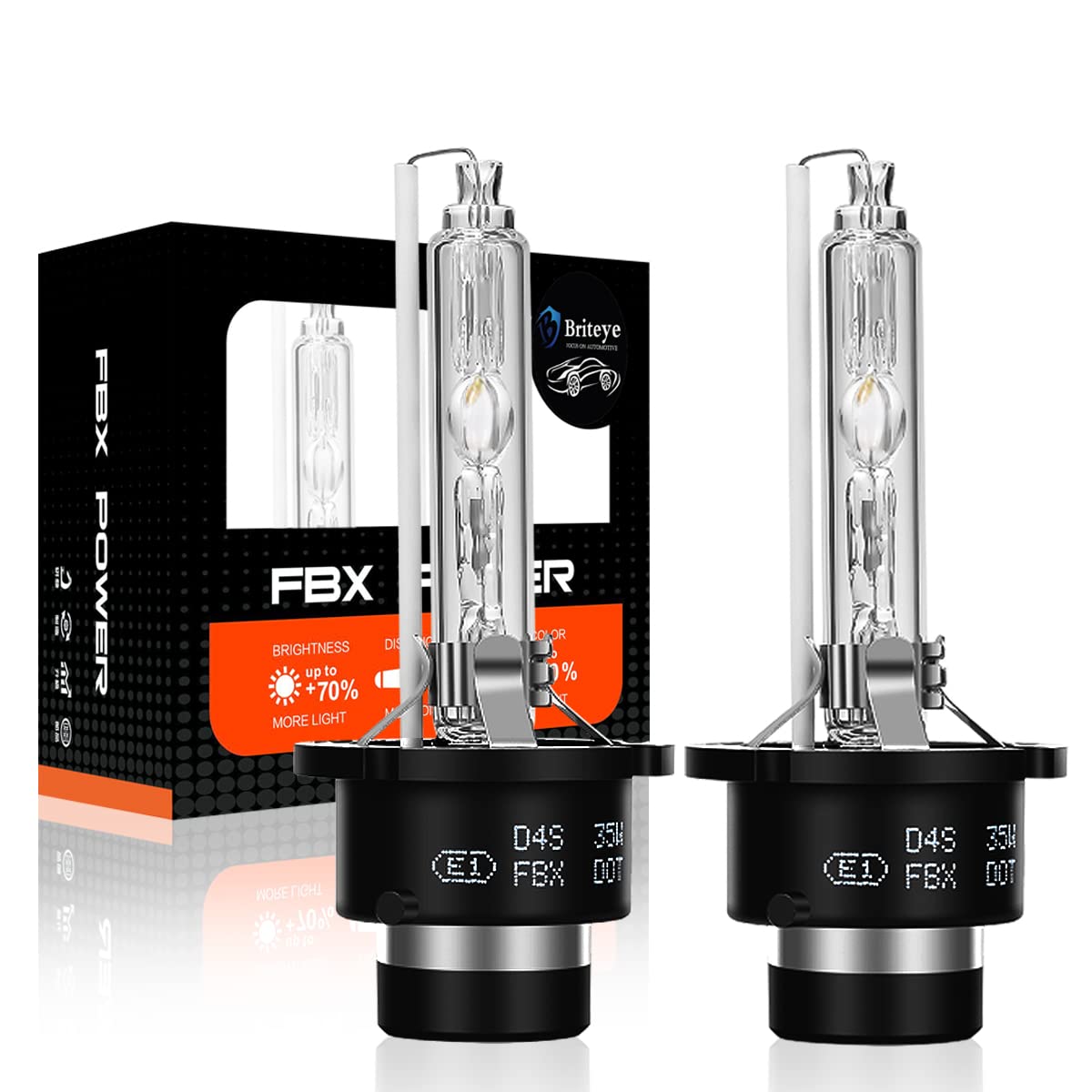 Briteye Headlight D4S Exclusive HID Bulb 35W Genuine Replacement 6500K One Size