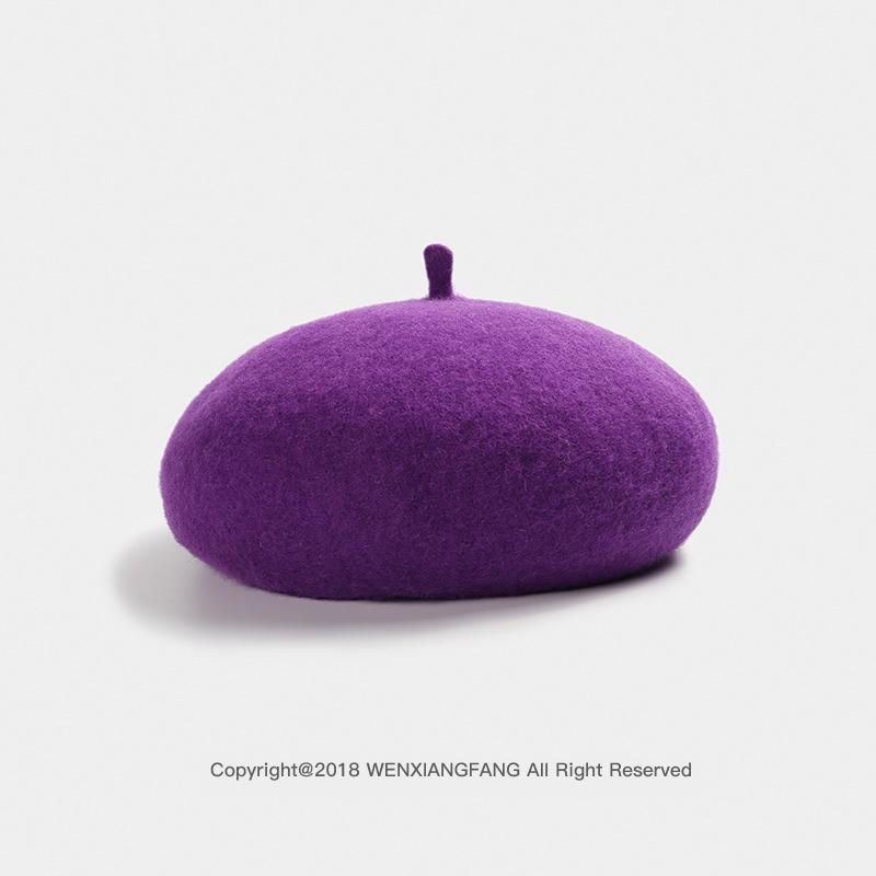 

Японский ретро-берет для осени и зимы — модная шляпа художника в корейском и британском стиле для женщин Adjustable (55-58cm)