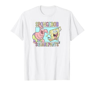 Spongebob Squarepants Patrick Spongebob Rainbow T-Shirt