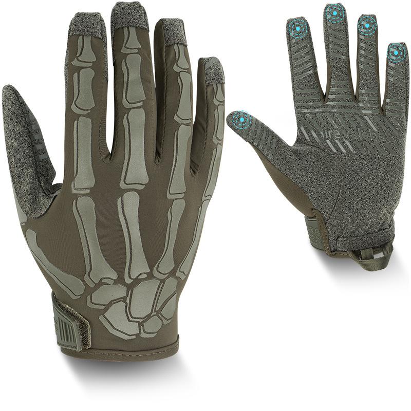 

BEPAN Men and Women Touchscreen Motorcycle Gloves Ice Silk Breathable Non-Slip Skeleton Full-Finger Tactical Gloves XL