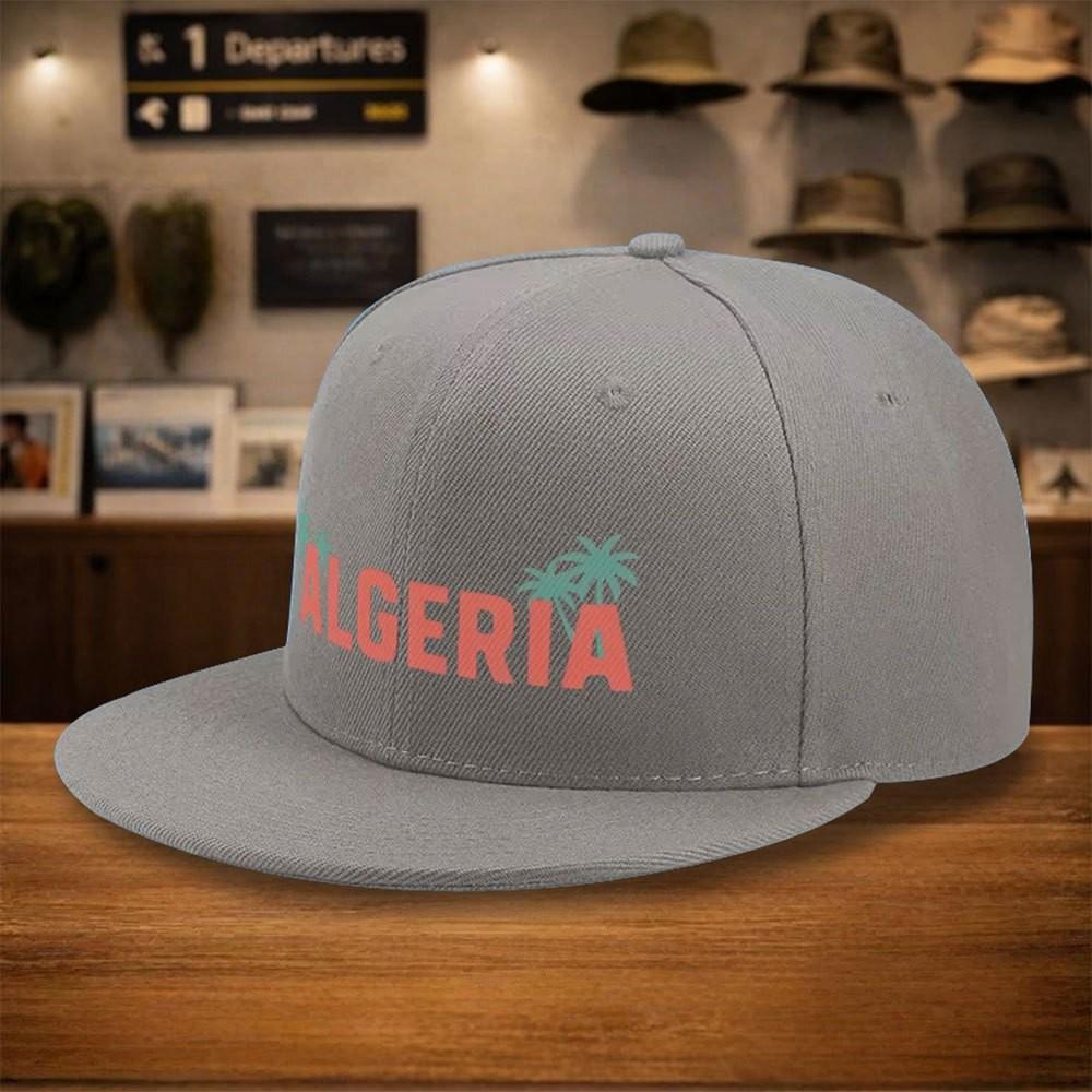 Algeria Palm Trees Graphic Baseball Cap Unisex Polyester Casual Street Style Adult Headwear