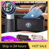 Car Stickers For Alfa Romeo Car Seat Sewn Gap Crevice Slot Storage Box Cup Holder For Alfa Romeo 4C 159 Spider Giulia Giulietta 