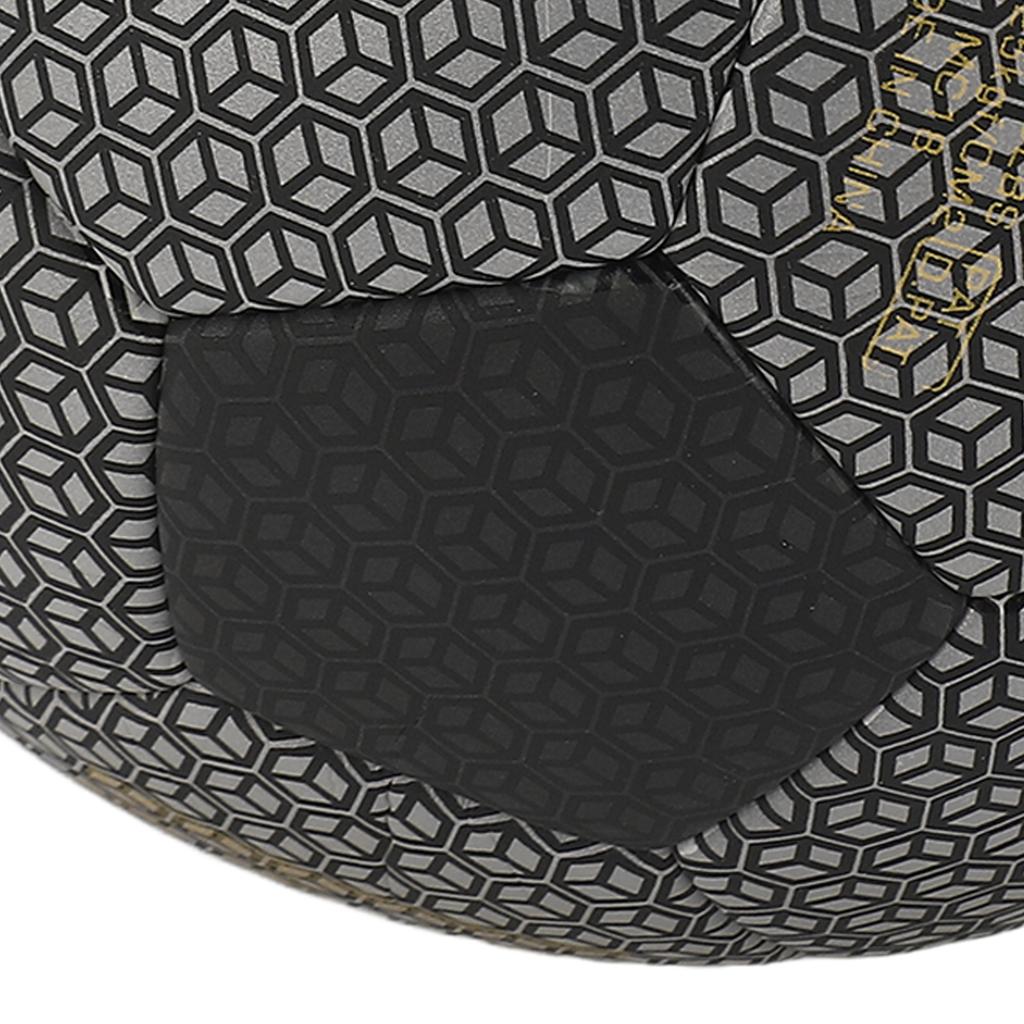 Reflective Soccer Ball PU Leather Durable Wear Resistant Reflective Football for Indoor and Outdoor School Training