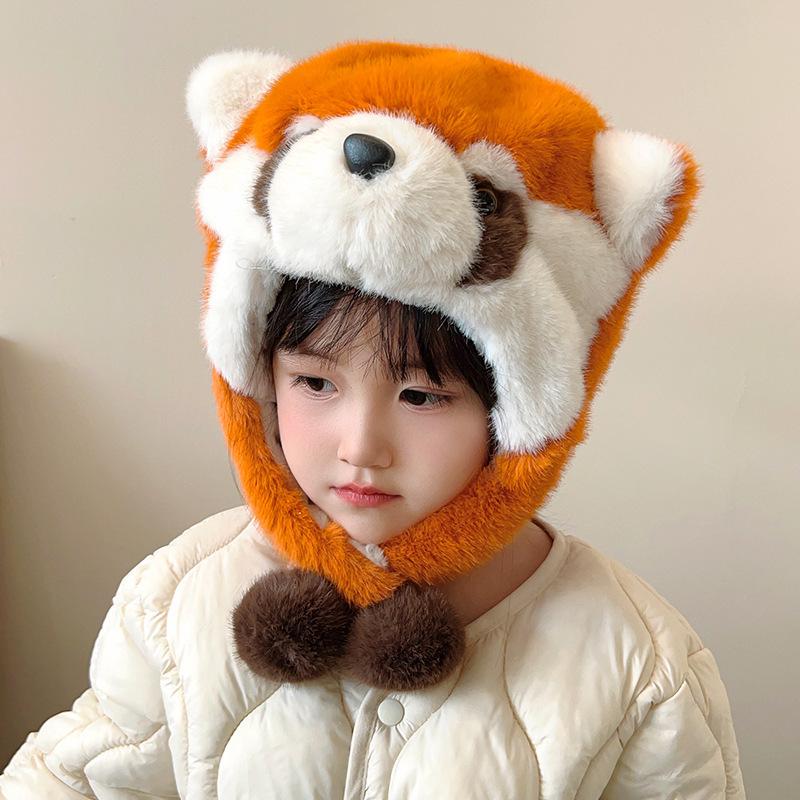 Children's Cartoon Knit Wool Hat with Ear Protection 