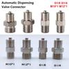 1Pz G1/8 G1/4 M10*1 M12*1 Adattatore Valvola di Dosaggio Blocco Luer Connettore Valvola di Dosaggio in Ottone Doppia Vite Automatico