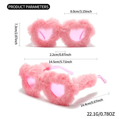 New Plush Colored Glasses In 2026 Fashionable To Wear Showing the Trend Suitable for Festivals Dance Parties and Other Occasions