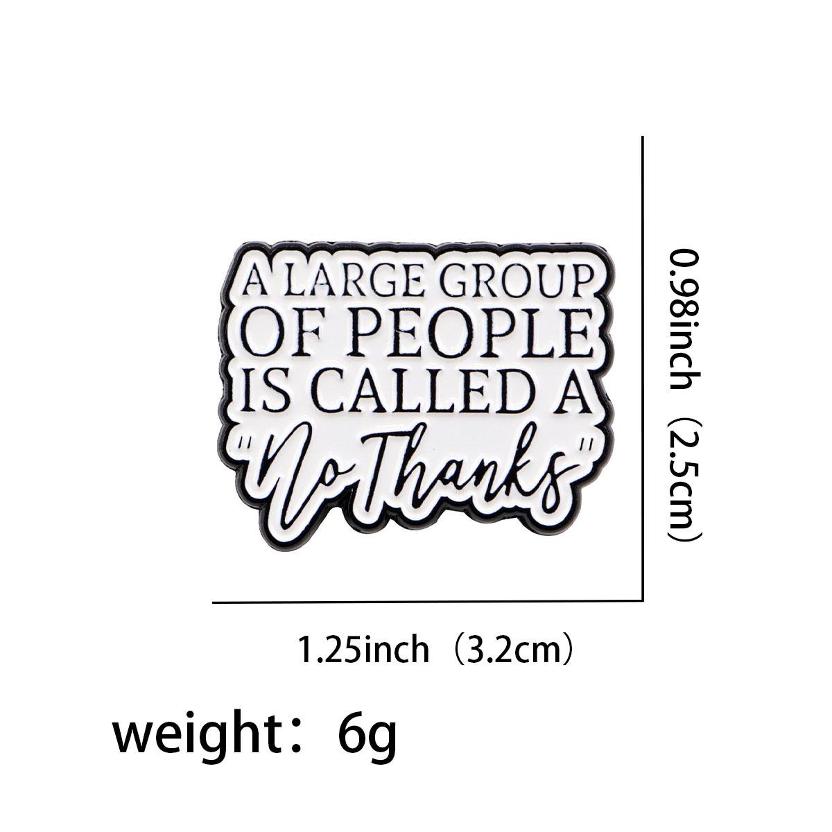 

Motivational Cartoon Medal: Creative Metal Brooch with English Lettering for Clothing Accessories