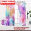 2D FLAT PRINTING 2pcs Curtains (Without Rod) Pastel Colors Window Curtains Holiday Women is Day Printed Curtains Yarn Curtains