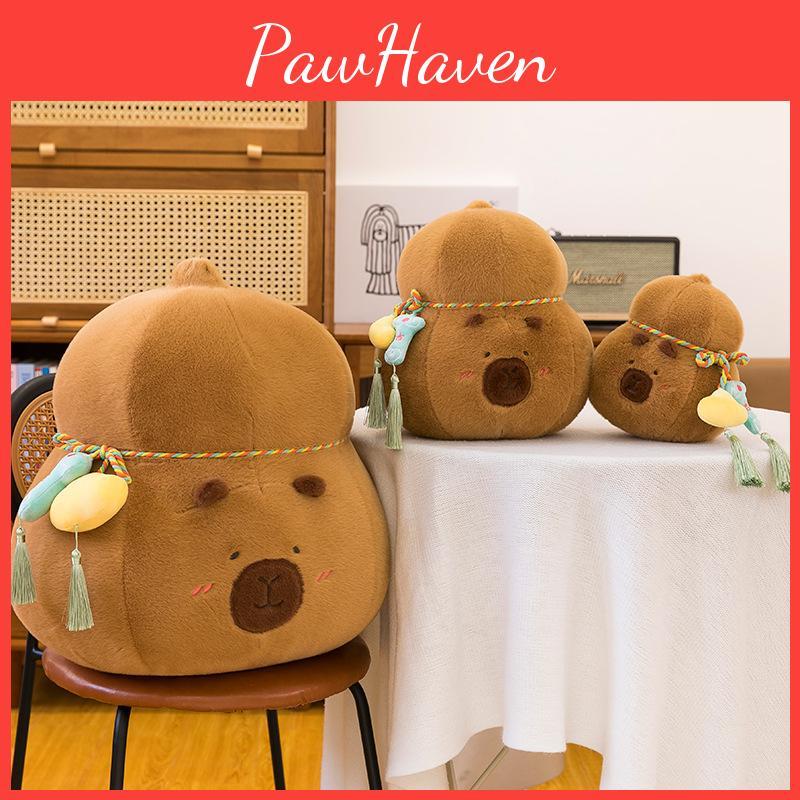 Gourd Cute Cartoon Shaped Water Capybara Plush Toy Pillow For Decoration Sofa