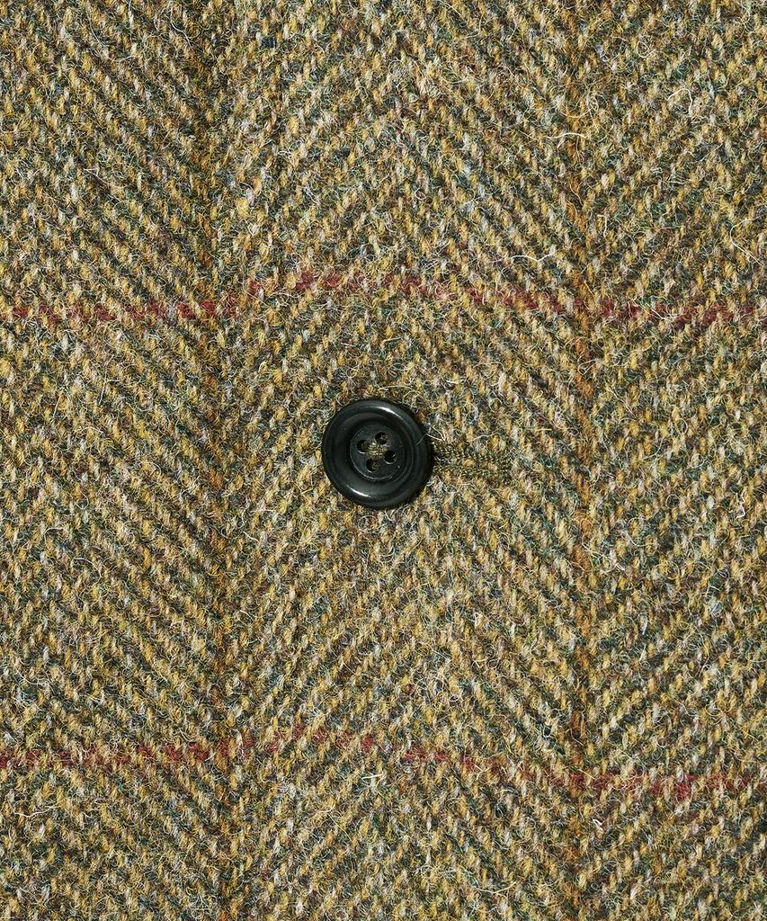 Yale Harris Tweed Pure Wool 3 Button Blazer Brown