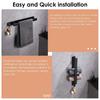 Self-Adhesive Towel Holder No Drilling Stainless Steel Guest Towel Holder Easy To Install for Hanging Bathroom Wall Guest Toilet
