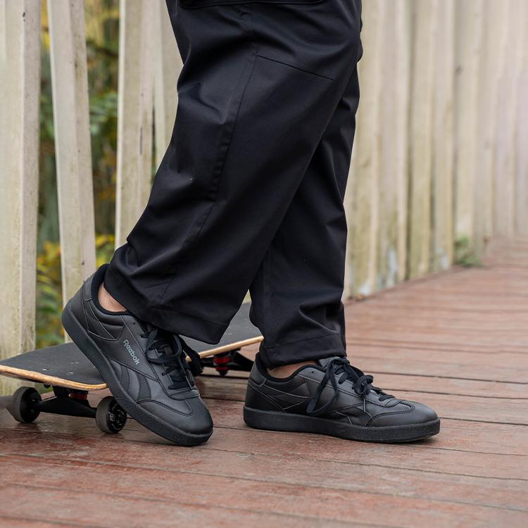 Reebok Smash Edge Retro Trend Versatile Training Shoes Low Top Skate Shoes Unisex sneaker Black 100008254