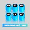4/6/10pcs Car Tire Fluorescent Dustproof Wheel Valve Stem Caps For Hyundai N LINE i30 i20 Sonata Accent Tucson Elantra Azera KK10
