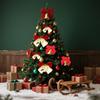 50Pcs Christmas Decor Christmas Tree Bow 5.5CM Red Velvet Bow Xmas Tree Ornaments Home New Year 2026 Home Decoration Mini Bows