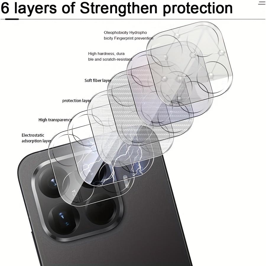2 Pack For Xiaomi 15T Xiaomi 15T Pro Tempered Glass Camera Lens Protector, 9H Hardness Scratch-Proof Camera Protective Film, HD Clear Glass