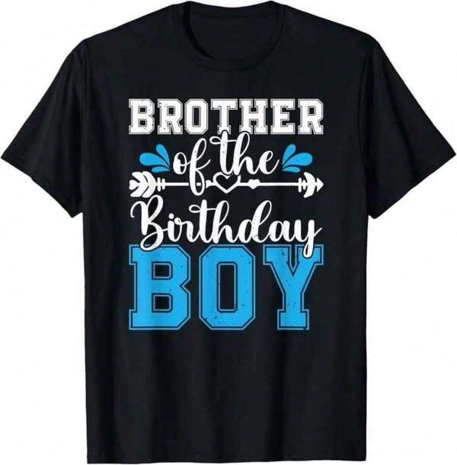 

2026 New Teen Boys And Girlss Fashionable Casual TShirt Casual Simple Crew Neck TShirts Brother 4XL
